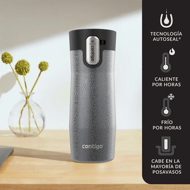 CONTIGO WEST LOOP AUTOSEAL MUG 473ML CON AISLAMIENTO AL VACÍO - SAKE GRIS CRISTALINO - 7