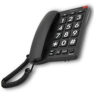TELEFONO DE RED FIJA PHILCO ADULTO MAYOR CON NÚMEROS GRANDES 170BK - 2