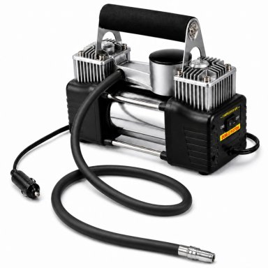 COMPRESOR DE AIRE TECNOLAB PARA AUTOS 12V DOBLE CILINDRO 150 PSI MAX - 2