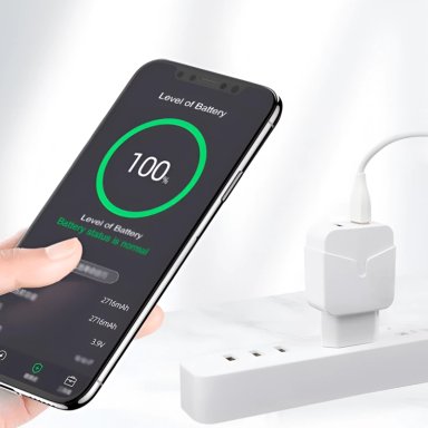 CARGADOR PARA IPHONE DE CARGA RÁPIDA CON CABLE LIGHTNING SEC - 8
