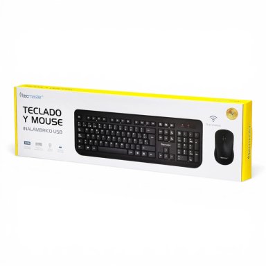 KIT TECLADO Y MOUSE INALAMBRICO TECMASTER MULTIMEDIA 100512 - 4
