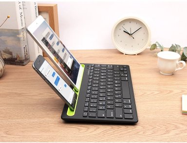 TECLADO UNIVERSAL INALÁMBRICO TECMASTER TM-100501 BLUETOOTH MULTI PLATAFORMAS RECARGABLE - 9