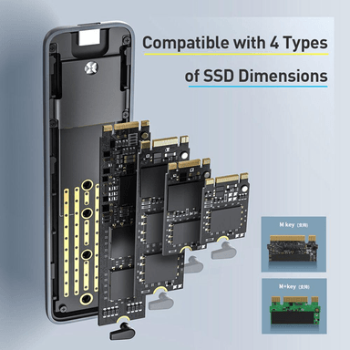 COFRE PROFESIONAL BASEUS DISCOS NVME M.2 SSD USB TYPE-C CAYPH-EOG - 8