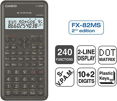 CALCULADORA CASIO FX-82MS 2ND CIENTÍFICA 240 FUNCIONES - 4