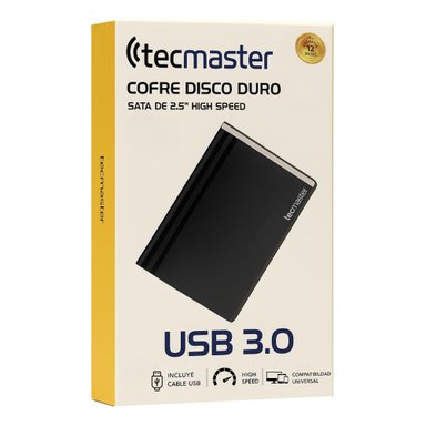 COFRE DISCOS TECMASTER DUROS Y SSD 2.5” USB 3.0 HIGH SPEED TM-100530 - 1