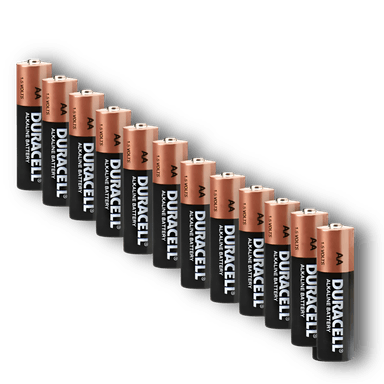 PACK 12 PILAS DURACELL AA ALCALINA 1.5 V DE LARGA DURACION - 1