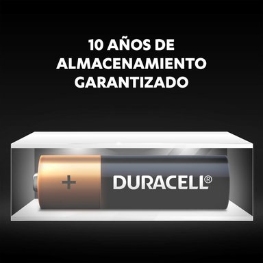 PACK 12 PILAS DURACELL AA ALCALINA 1.5 V DE LARGA DURACION - 7