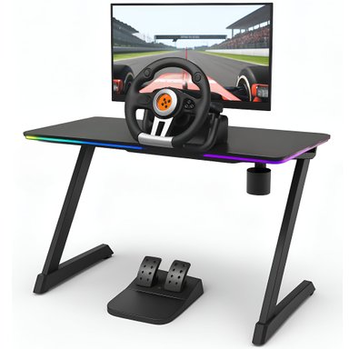 KIT VOLANTE CON PEDALES KROM K-WHEEL PREMIUM PS4 XBOX ONE PC - 7