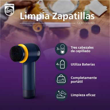 CEPILLO DE LIMPIEZA PHILIPS ZAPATILLAS GCA1000 PILAS - 9