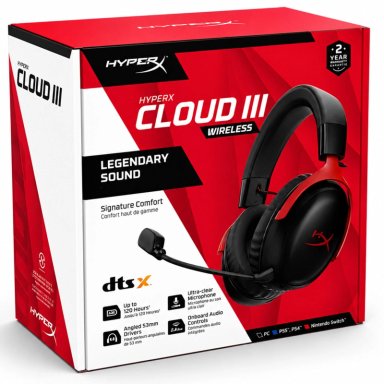 AUDÍFONOS HYPERX TRUE WIRELESS CLOUD III LEGENDARY SOUND BLUETOOTH ROJO - 1