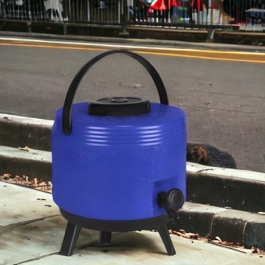 MAXI TERMO 6 LITROS TERMOLAR AZUL PARA AGUA CALIENTE Y FRIA - 8