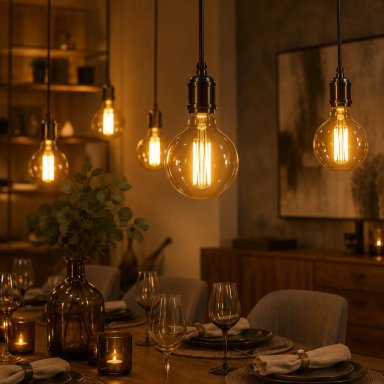 AMPOLLETA LED OEM G95 8 W FILAMENT DECO GLOBO WELLMAX E27 CALIDA 8 W G95 - 5
