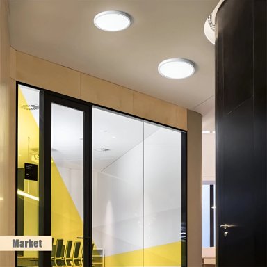 PLAFON LED SOBREPUESTO LOGIC 24W LUZ FRIA BLACKLIGHT 1920LM - 6
