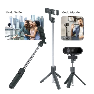 SOPORTE KIT SELFIE TRIPODE BLUETOOTH (4EN1) MULTIPROPOSITO - 6