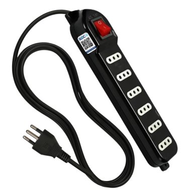 ALARGADOR DE 3MT CERTIFICADO 6 POS + SWITCH CORTA CORRIENTE - 3