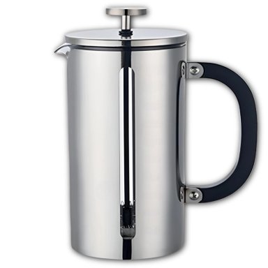 CAFETERA FRANCESA PREMIUM DE ACERO INOXIDABLE CUISCENT 1LT - 1