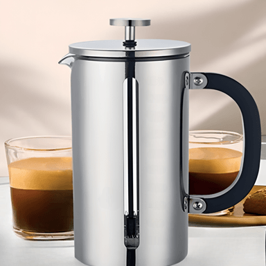 CAFETERA FRANCESA PREMIUM DE ACERO INOXIDABLE CUISCENT 1LT - 5