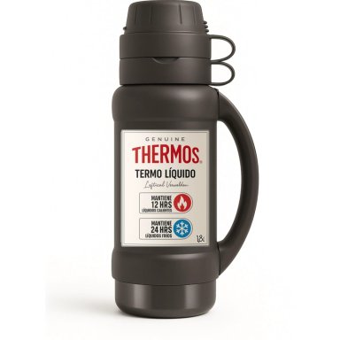 TERMO PARA LIQUIDOS 1.8 LITROS THERMOS 35-180-C8 BLACK - 1