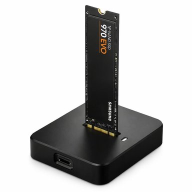 LECTOR DE DISCOS SSD M.2 DOCK STATION USB 3.0 + USB-C DCKM2 - 1