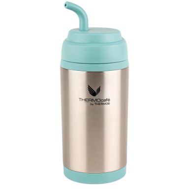 VASO TE RMICO MUG MATERO ACERO INOXIDABLE AQUA 400ML THERMOS - 2