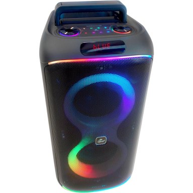 PARLANTE KARAOKE 6' FLAMING PARTY BASS BLACK MICWIRELESS 45W - 6