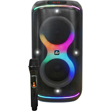 PARLANTE KARAOKE 6' FLAMING PARTY BASS BLACK MICWIRELESS 45W - 7