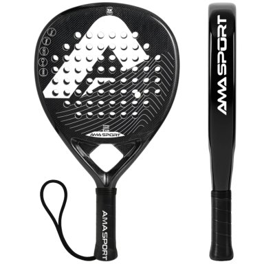 PALA DE PADEL AMA SPORT FIBRA DE CARBONO REFORZADA 12K EVA - 1