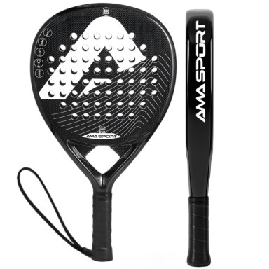 PALA DE PADEL AMA SPORT FIBRA DE CARBONO REFORZADA 12K EVA - 6