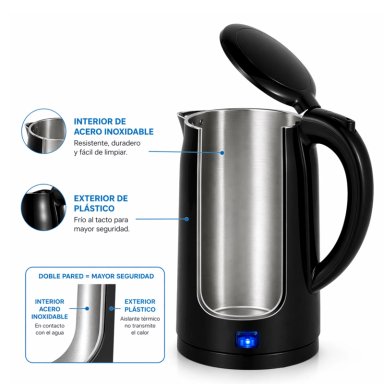 HERVIDOR DE DOBLE PARED MIDEA 1.7LT CON BASE GIRATORIA 360° - 7