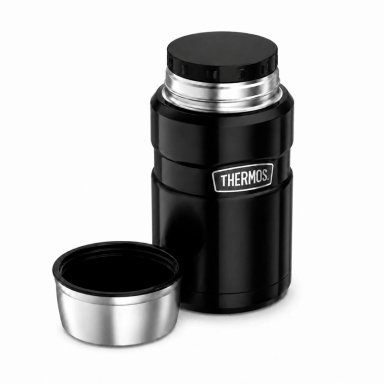TERMO DE COMIDA PREMIUM INOX THERMOS KING  470ML NEGRO - 2