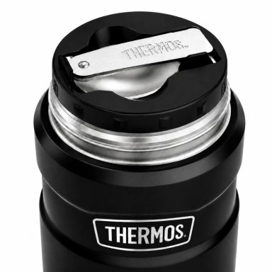 TERMO DE COMIDA PREMIUM INOX THERMOS KING  470ML NEGRO - 7