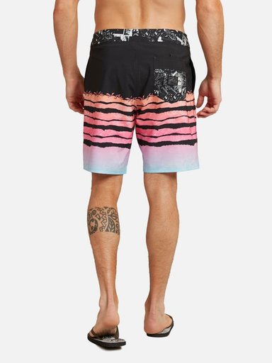 TRAJE DE BAÑO SHORT HOMBRE RUSTY 7T440-MV MIS LINES BOARD NEGRO - 2
