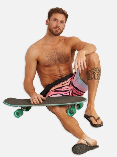 TRAJE DE BAÑO SHORT HOMBRE RUSTY 7T440-MV MIS LINES BOARD NEGRO - 4