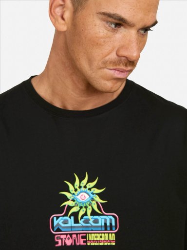 POLERA MC REALLITY FAB EN COLOR NEGRO HOMBRE VOLCOM - 3