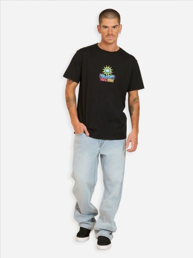 POLERA MC REALLITY FAB EN COLOR NEGRO HOMBRE VOLCOM - 4