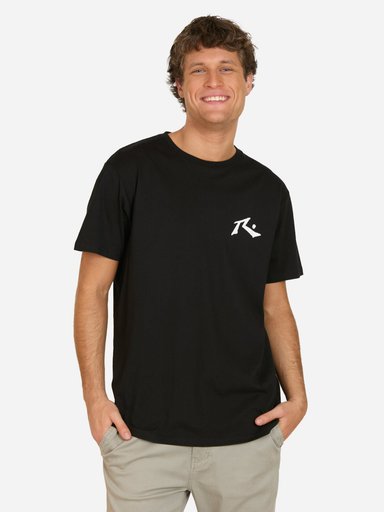 POLERA MC BRUMA NEGRO HOMBRE RUSTY - 1