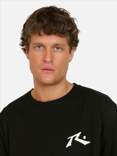 POLERA MC BRUMA NEGRO HOMBRE RUSTY - 3