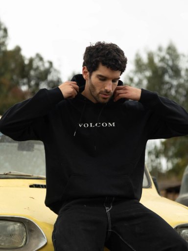 POLERON CANGURO VLC STONE PO NEGRO HOMBRE VOLCOM - 1