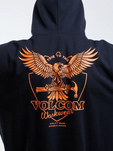 POLERON CANGURO HAMMERED PO NEGRO HOMBRE VOLCOM - 6