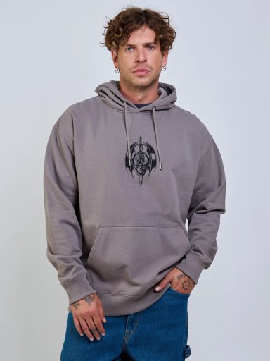 POLERON CANGURO NODER PULLOVER CAFE  HOMBRE VOLCOM - 3