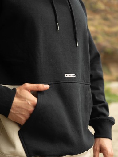 POLERON CANGURO BLOCK VLC NEGRO HOMBRE VOLCOM - 2