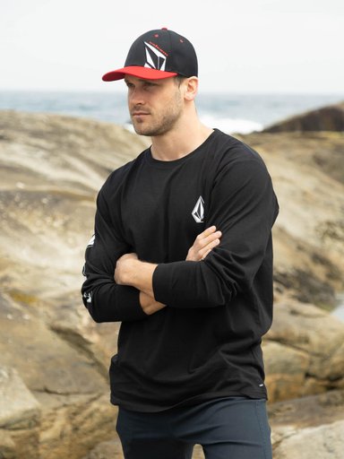 POLERA ML SOTNE NEGRO HOMBRE VOLCOM - 1