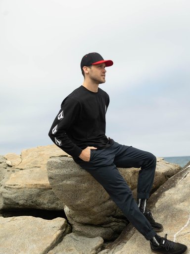POLERA ML SOTNE NEGRO HOMBRE VOLCOM - 2