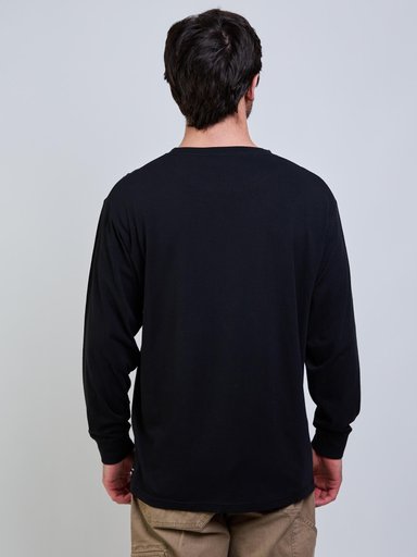 POLERA ML SOTNE NEGRO HOMBRE VOLCOM - 4