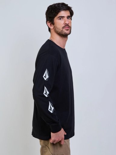 POLERA ML SOTNE NEGRO HOMBRE VOLCOM - 5