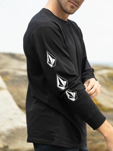 POLERA ML SOTNE NEGRO HOMBRE VOLCOM - 8