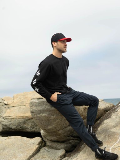 POLERA ML SOTNE NEGRO HOMBRE VOLCOM - 9
