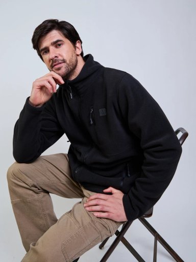 POLERON POLAR STORM STONE NEGRO HOMBRE VOLCOM - 5