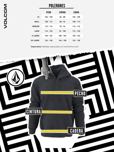 POLERON POLAR STORM STONE NEGRO HOMBRE VOLCOM - 6