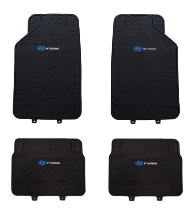 PISOS DE GOMA MARCA HYUNDAI PARA VEHICULOS 4 PIEZAS - 1